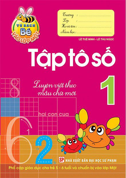  Bé Vào Lớp 1 - Tập Tô Số Lớp 1 B10 