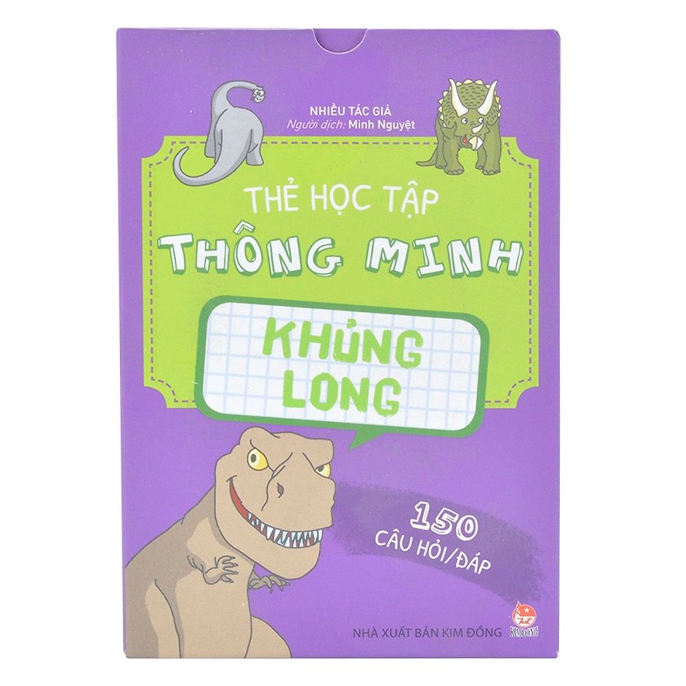  Thẻ Học Tập Thông Minh - Khủng Long (150 Câu Hỏi/Đáp) 