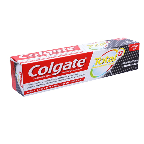  Kem Đánh Răng Than Họat Tính - Colgate Total Charcoal Deep Clean - 190g 