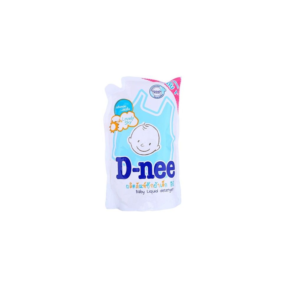  Nước Giặt Quần Áo Cho Bé D-Nee Xanh Lovely Sky 600ml 