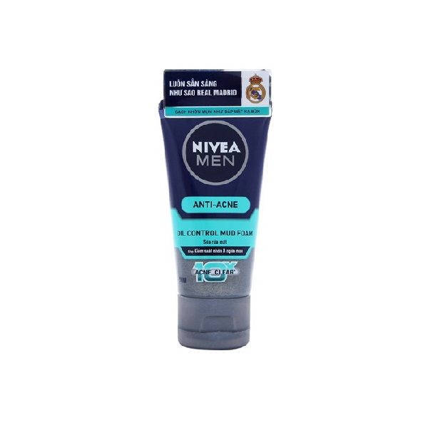  Sữa Rửa Mặt Nivea Men Anti-Acne Kiểm Soát Nhờn Và Ngừa Mụn 50g 