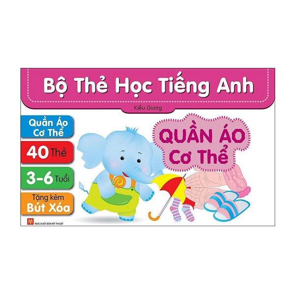  Bộ Thẻ Học Tiếng Anh - Quần Áo Cơ Thể 