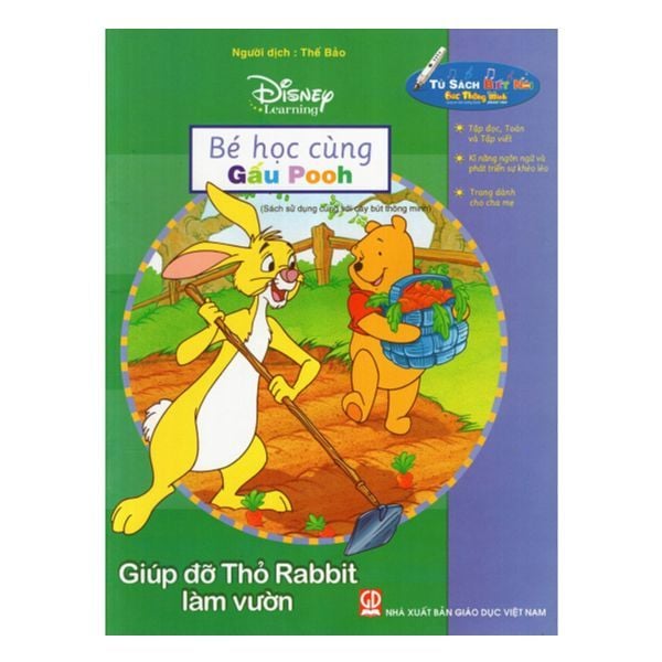 Bé Học Cùng Gấu Pooh - Giúp Đỡ Thỏ Rabbit Làm Vườn - Kèm File Âm Thanh