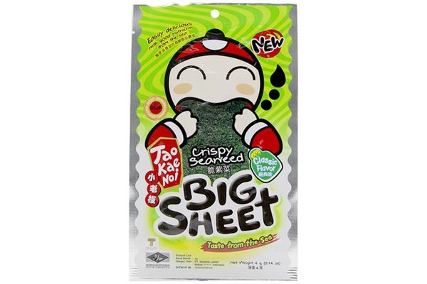  Snack Rong Biển Tao Kae Noi Big Sheet Vị Truyền Thống (4g) 
