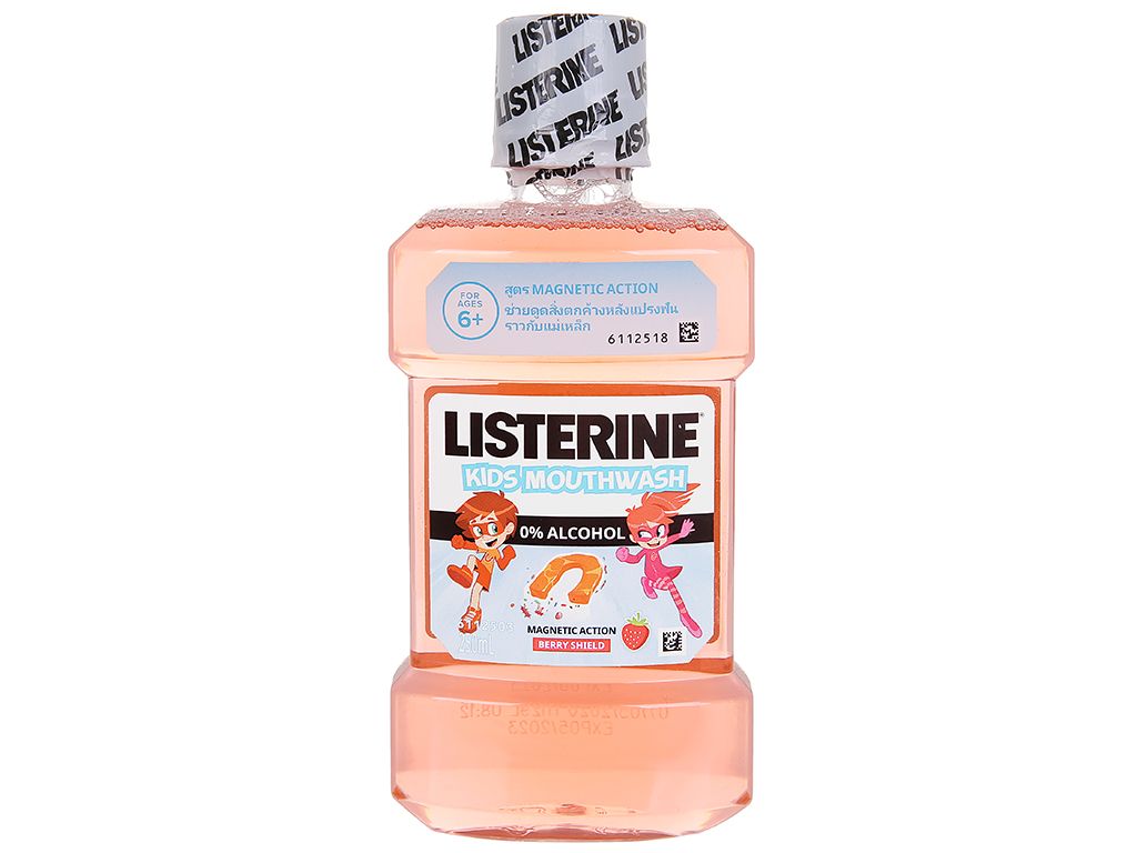  Nước Súc Miệng - Kid Mouthwash - Hương Dâu - 250ML - Listerine 