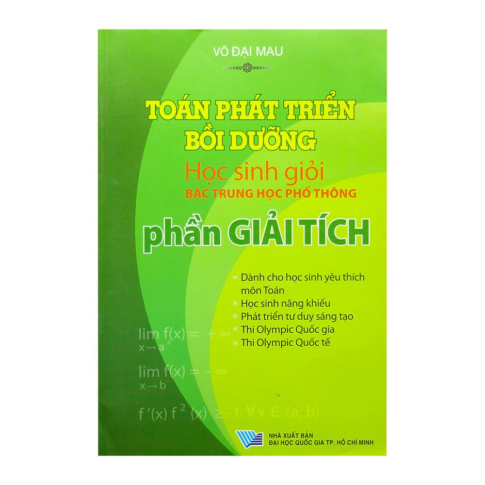  Toán Phát Triển Bồi Dưỡng Học Sinh Giỏi Bậc Trung Học Phổ Thông Phần Tích 