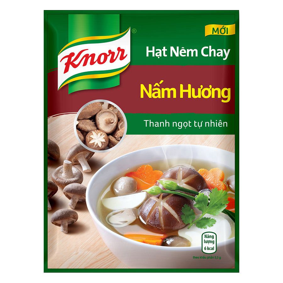  Hạt Nêm Knorr - Hạt Nêm Chay Nấm Hương (Thanh Ngọt Tự Nhiên) (175g) 