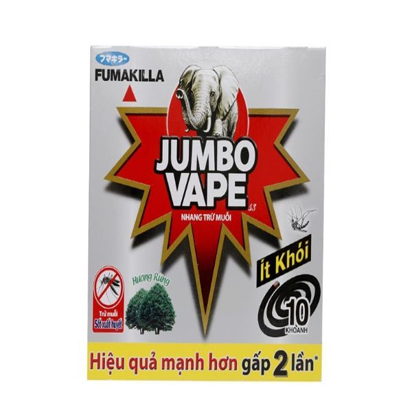  Nhang Trừ Muỗi Hương Rừng Jumbo Vape (10 Khoanh / Hộp ) 