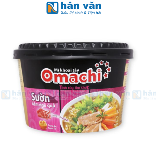 Mì Dinh Dưỡng Khoai Tây Omachi Sườn Hầm Ngũ Quả - Tô 95gr