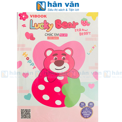  Tập Học Sinh ViBook Lucky Bear 96 Trang 4 Ôli 80gsm T104-12 