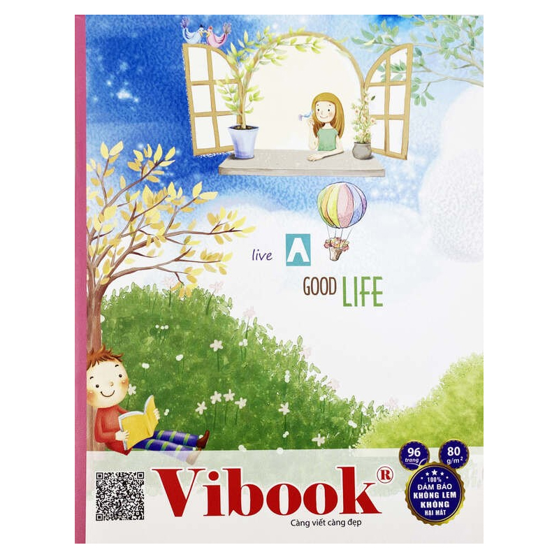 Tập Vibook Happy Fresh Start - 96 Trang Caro