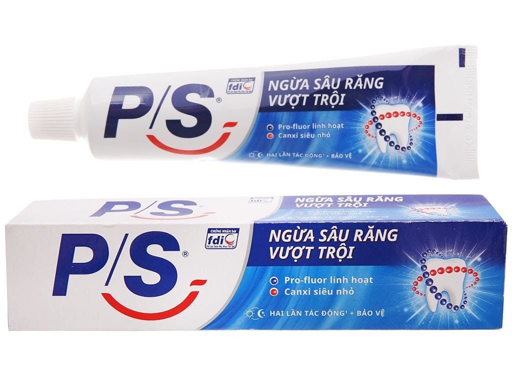  Kem Đánh Răng P/S Ngừa Sâu Răng Vượt Trội 100G 