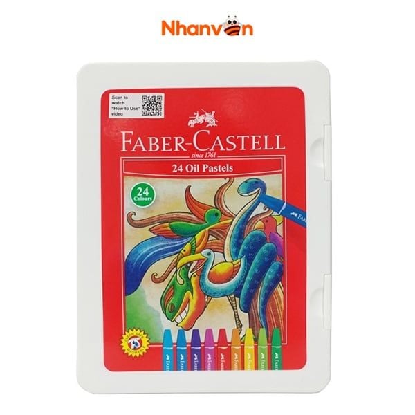 Bút Sáp Dầu Faber-Castell-120089N - 24 Màu + Chuốt