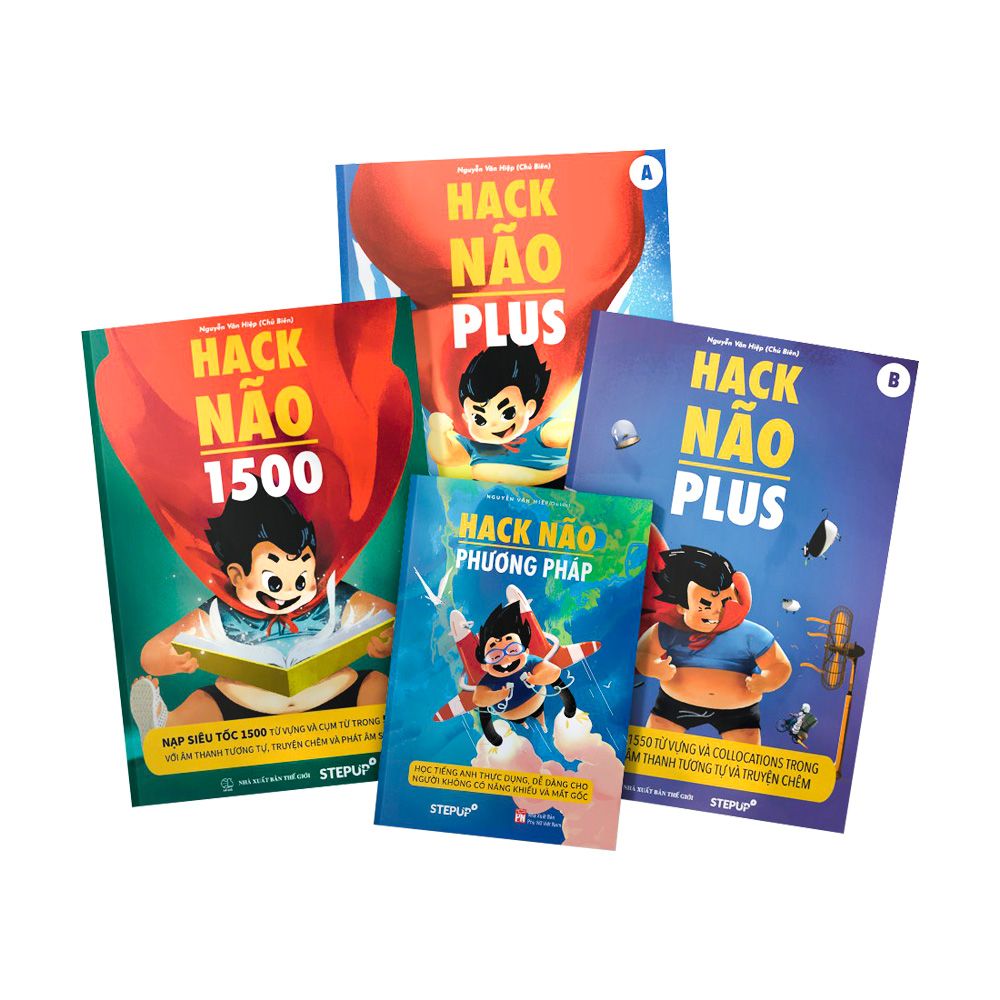  Combo Hack Não 1500 Từ Tiếng Anh - Hack Não IELTS ( Bộ 3 Quyển ) 