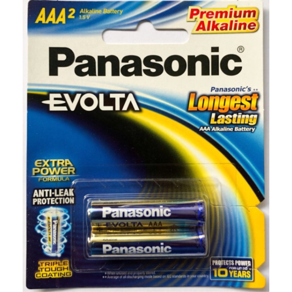  Pin Panasonic AAA Evolta LR03EG/2B-V 