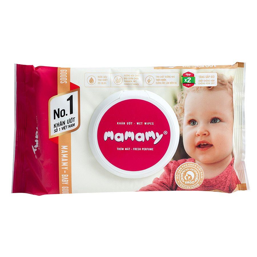  Khăn Giấy Ướt Mamamy (100 Miếng) 