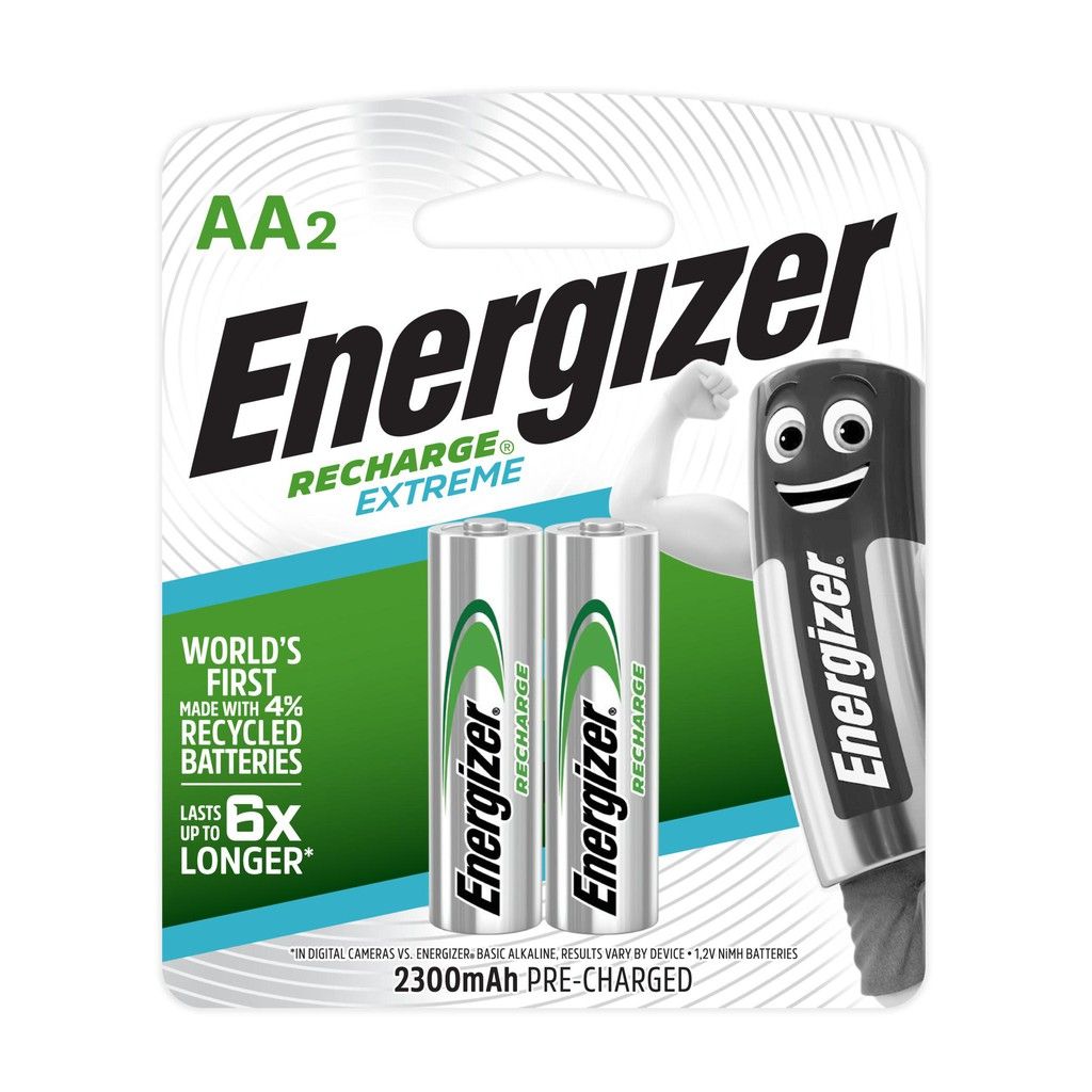  Pin Sạc AA Energizer 2300 mAh - Vỉ 2 Viên 