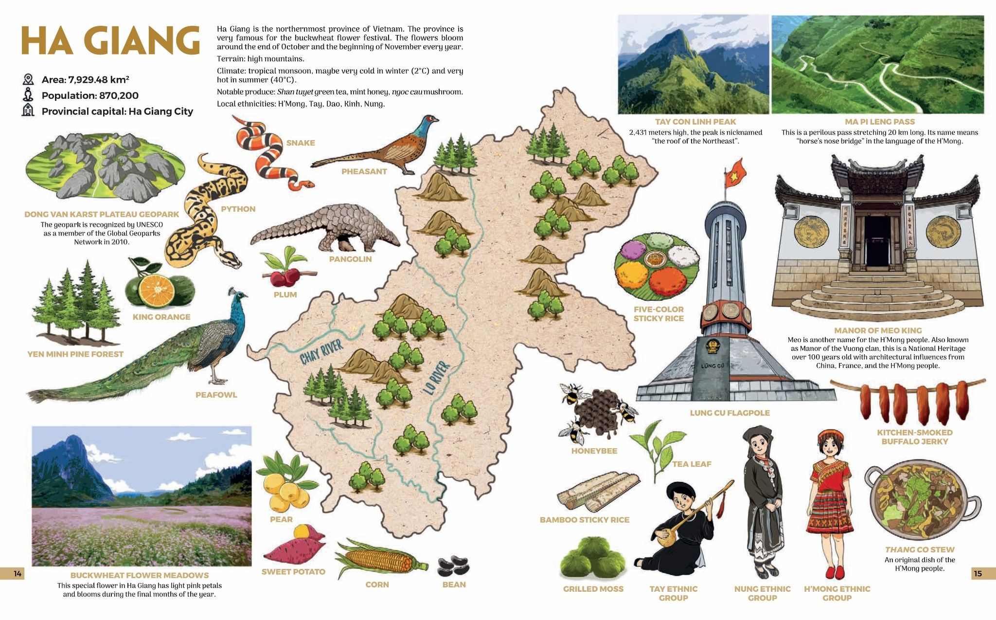  Picture Atlas Of Vietnam - The Land Of Charm - Đất Nước Gấm Hoa - Bìa Cứng (English Version) 