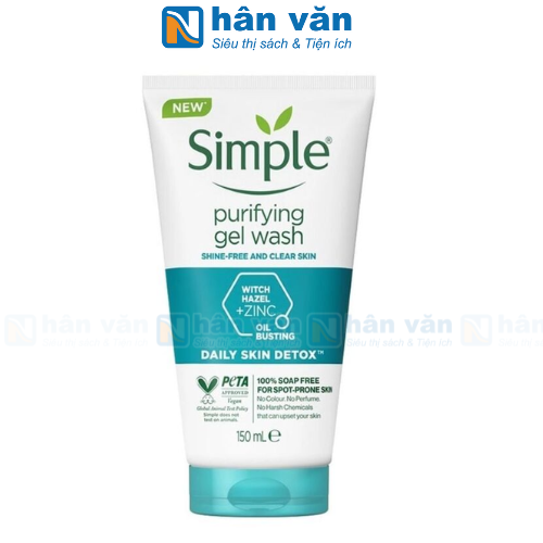 Gel Rửa Mặt Simple Thanh Khiết Giảm Bóng Nhờn 150ml