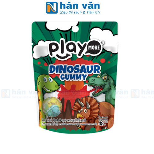 Kẹo Dẻo Playmore Hình Con Khủng Long 48g