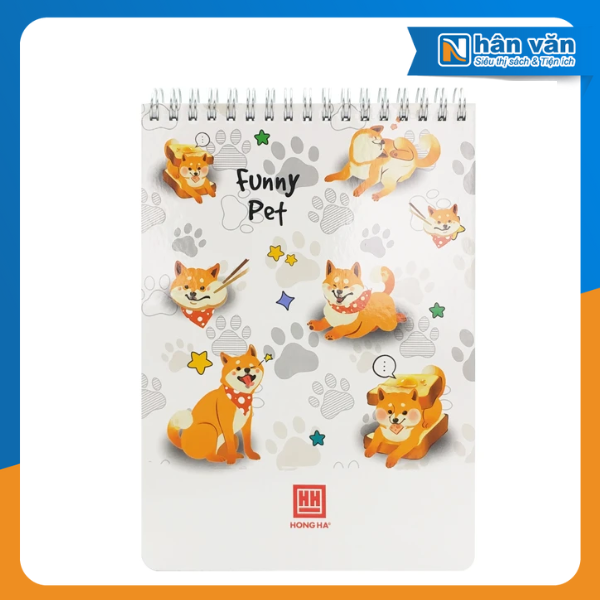  Sổ Lò Xo A5 Hồng Hà 4164 - Kẻ Ngang 200 Trang 70gsm 