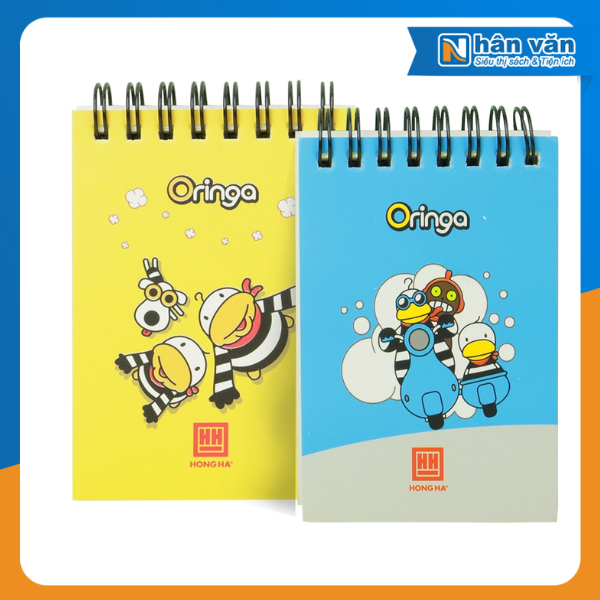  Sổ Lò Xo A7 Kẻ Ngang 200 Trang 70gsm Oringa - Hồng Hà 4165 