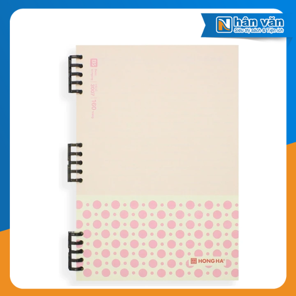  Sổ Lò Xo Bìa Nhựa Basic B5 Hồng Hà 3007 - Kẻ Ngang 160 Trang 80gsm 