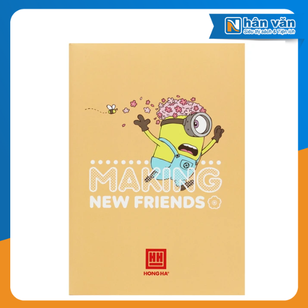  Sổ May Gáy B5 Hồng Hà 4649 Minions - Kẻ Ngang 160 Trang 70gsm 