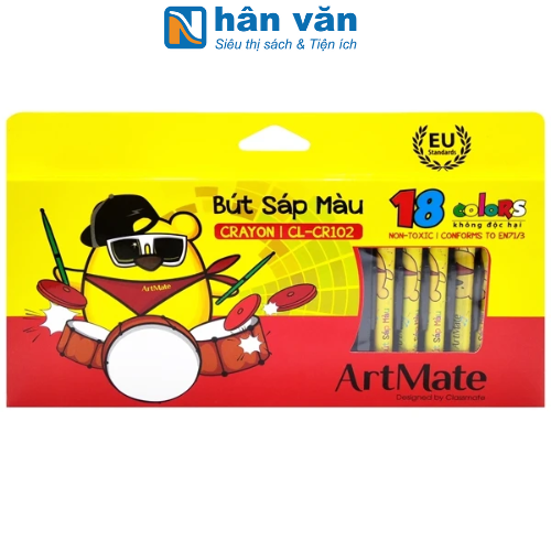  Bút Sáp Màu ArtMate 18 Màu CL-CR102 - 2CR0007 