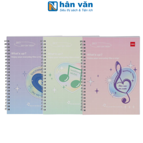  Sổ Lò Xo Deli A5 - 60 trang EN155 