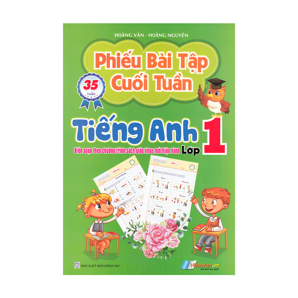  Phiếu Bài Tập Cuối Tuần - Tiếng Anh lớp 1 - 35 Tuần 