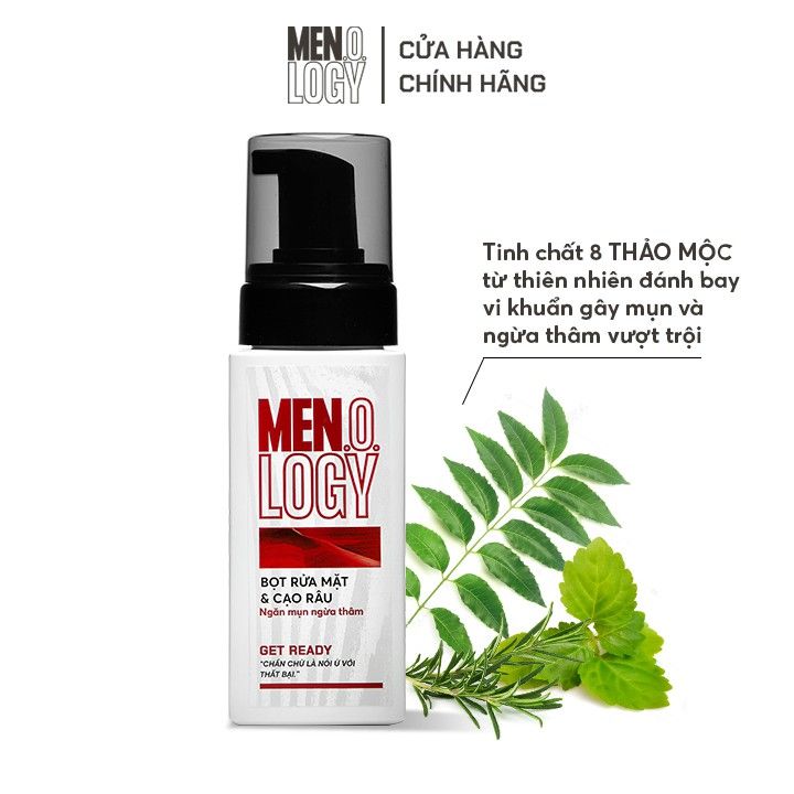  Bọt Rửa Mặt & Cạo Râu Ngăn Mụn Ngừa Thâm - 100ml - Men.O.Logy 