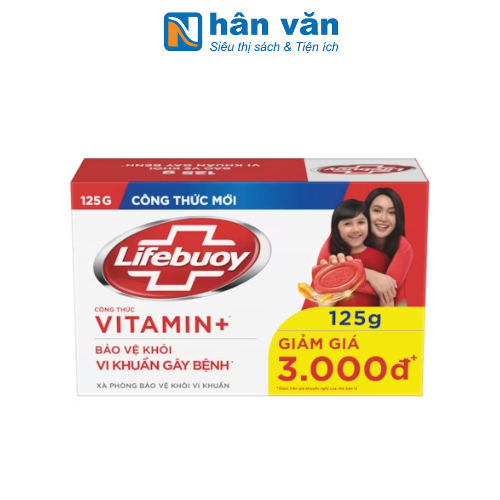  Xà Phòng Lifebuoy Vitamin + Bảo Vệ Vượt Trội 10 - 125g 