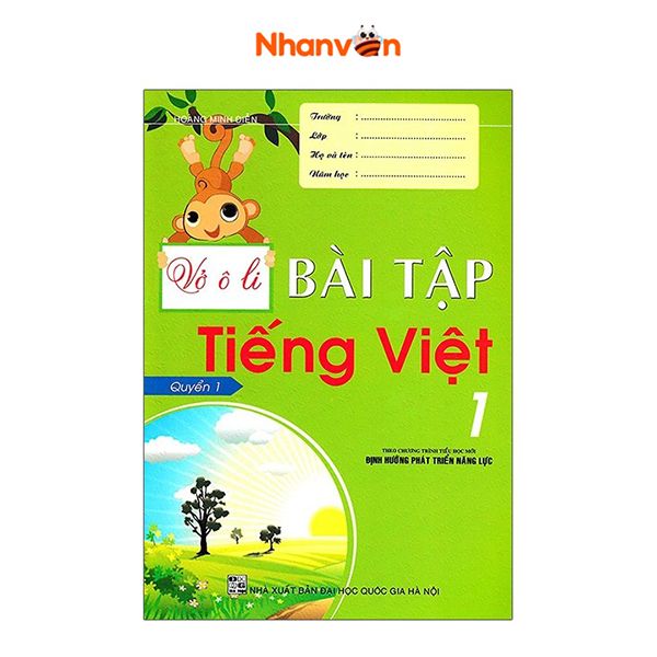  Vở Ô Li Bài Tập Tiếng Việt 1 - Quyển 1 - Theo Chương Trình Tiểu Học Mới Định Hướng Phát Triển Năng Lực 