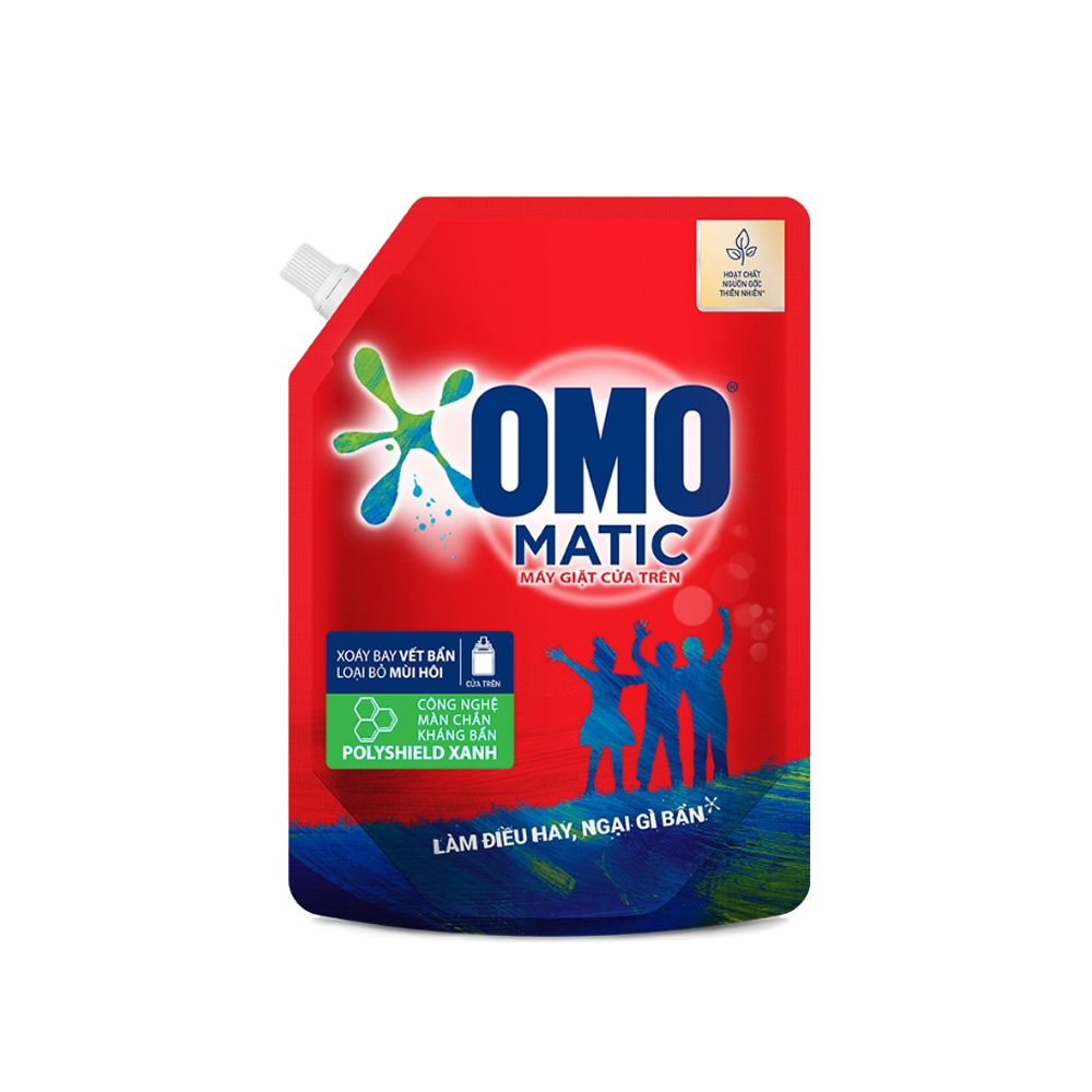  Nước Giặt Omo Matic - Máy Giặt Cửa Trên (Túi 2.1L) 