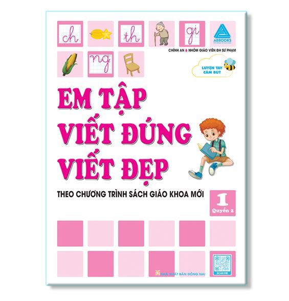  Luyện Tay Cầm Bút - Em Tập Viết Đúng Viết Đẹp 1 - Quyển 2  - Theo Chương Trình SGK Mới 