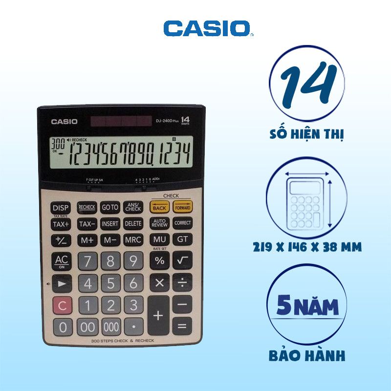 Máy Tính Casio DJ -240DPLUS 