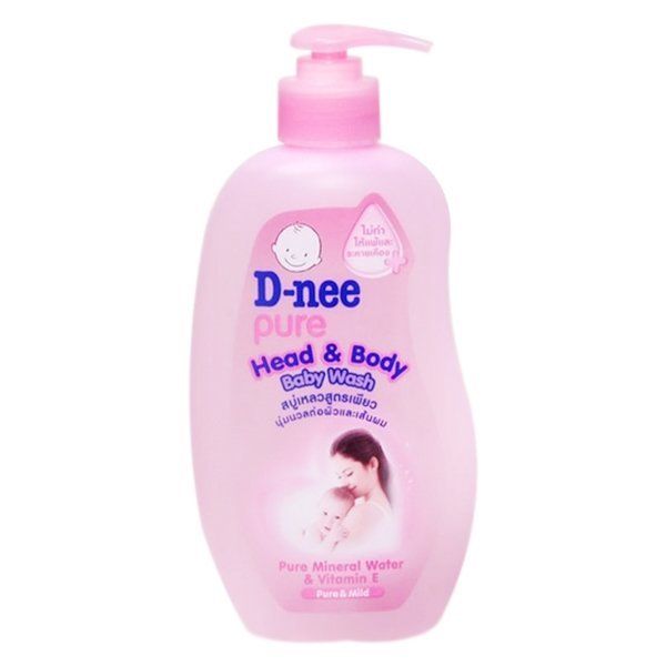  Tắm Gội Toàn Thân Em Bé Baby D-Nee Hồng Pure And Mild (380ml) 