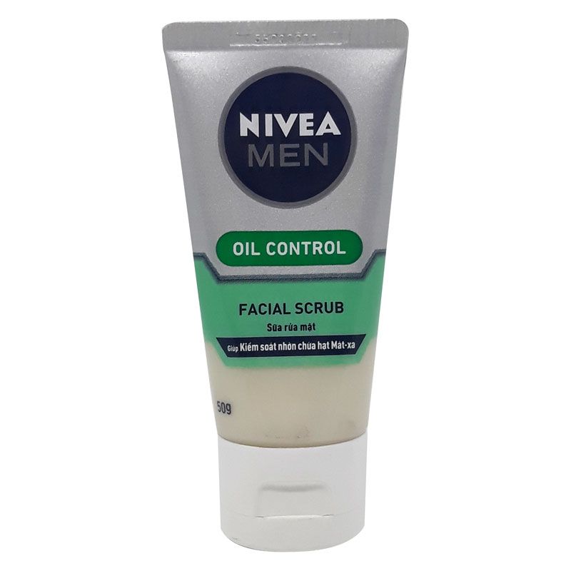  Sữa Rửa Mặt Nivea Men Kiểm Soát Nhờn Và Chứa Hạt Matxa(50G) 