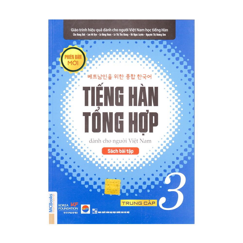  Tiếng Hàn Tổng Hợp Dành Cho Người Việt Nam Trung Cấp 3 - Sách Bài Tập (Phiên Bản Mới) 