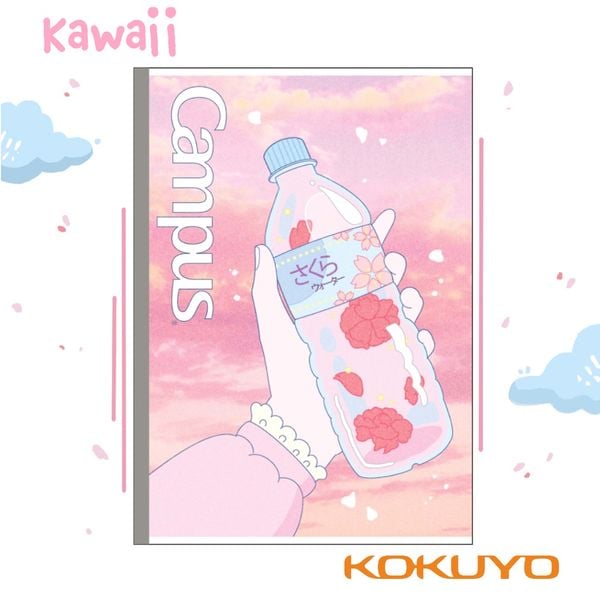 Vở Kawaii A5 - 4 Ly Ngang - 200 Trang - 70gsm - Campus NB-AKWI200