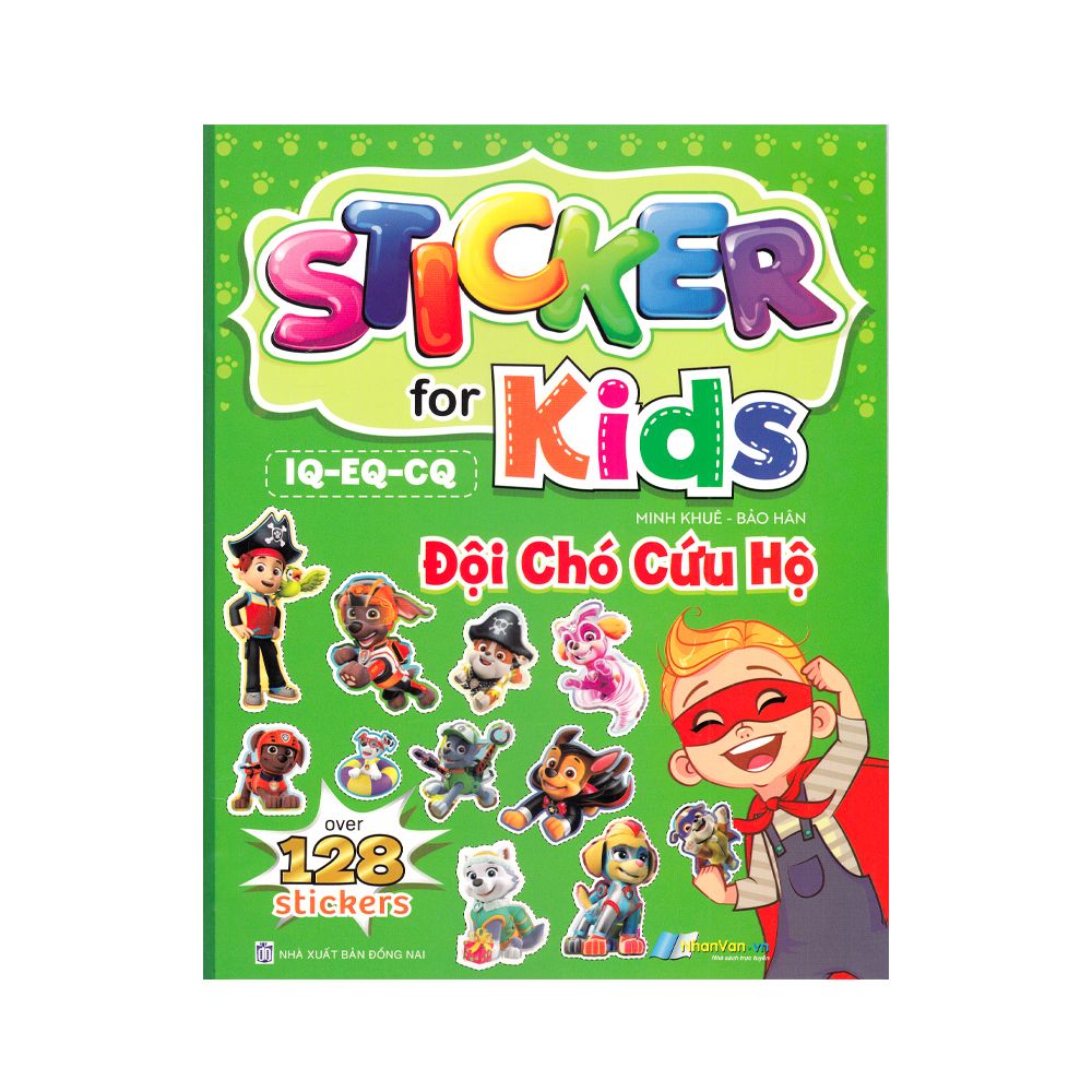  Hình Dán Sticker For Kids - Đội Chó Cứu Hộ - Over 128 Stickers 