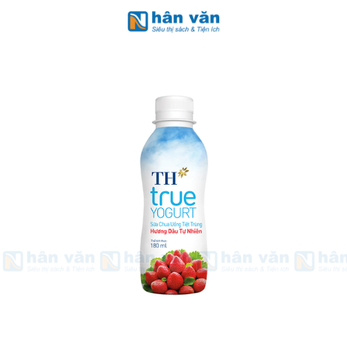  Sữa Chua Uống Tiệt Trùng TH True Yogurt Hương Dâu 180ml 