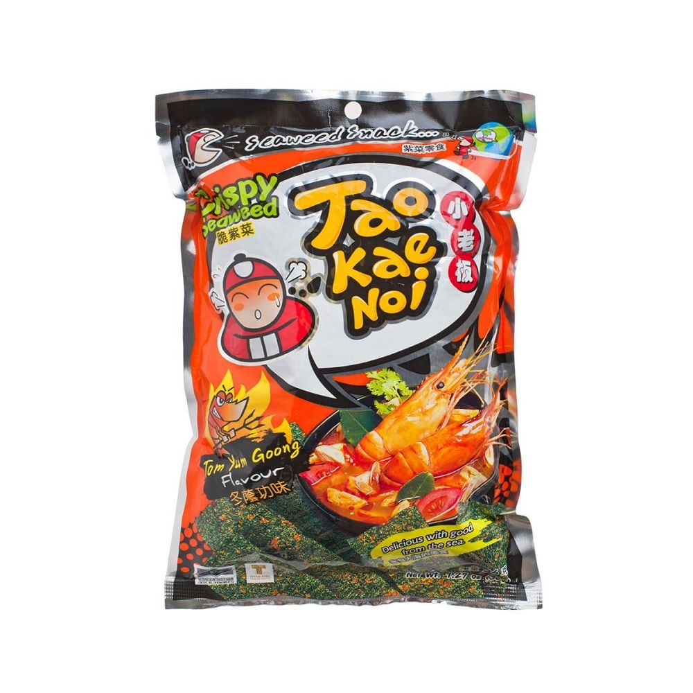  Bánh Snack Rong Biển Giòn Cậu Chủ (Taokaenoi) Vị Chua Cay 15g 