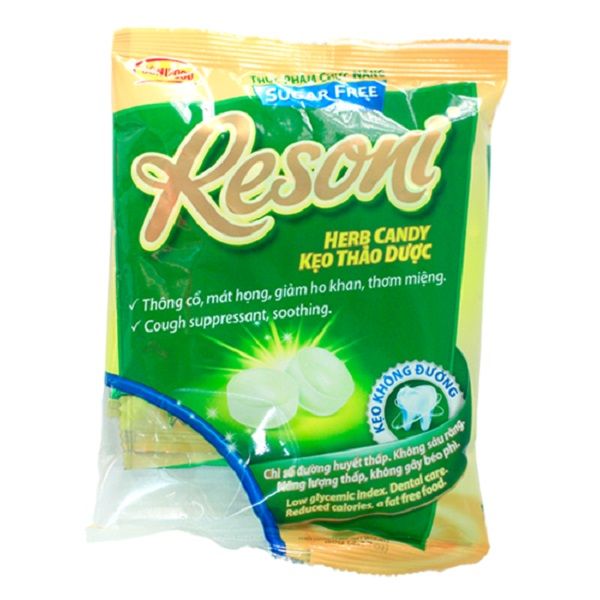  Kẹo Resoni Herb Candy Kẹo Thảo Dược (Kẹo Không Đường) (60g) 