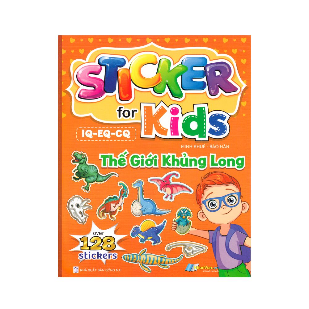  Hình Dán Sticker For Kids - Thế Giới Khủng Long - Over 128 Stickers 