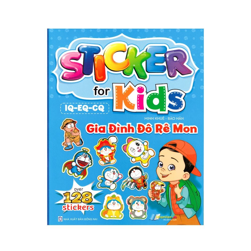  Hình Dán Sticker For Kids - Gia Đình Đô Rê Mon - Over 128 Stickers 