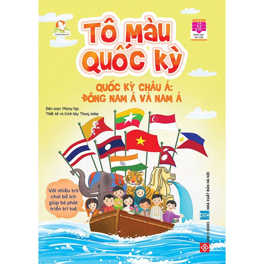  Tô Màu Quốc Kỳ - Quốc Kỳ Châu Á 