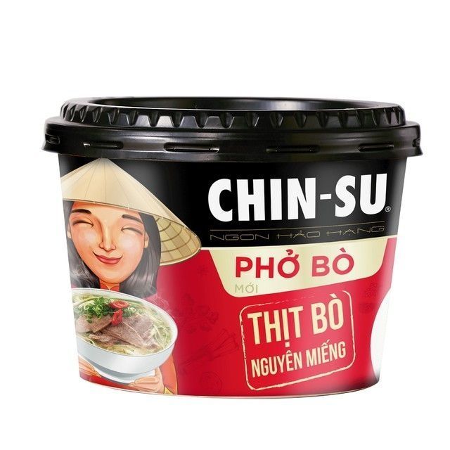  Phở Bò CHIN-SU Có Thịt Thật Hộp - 132g 