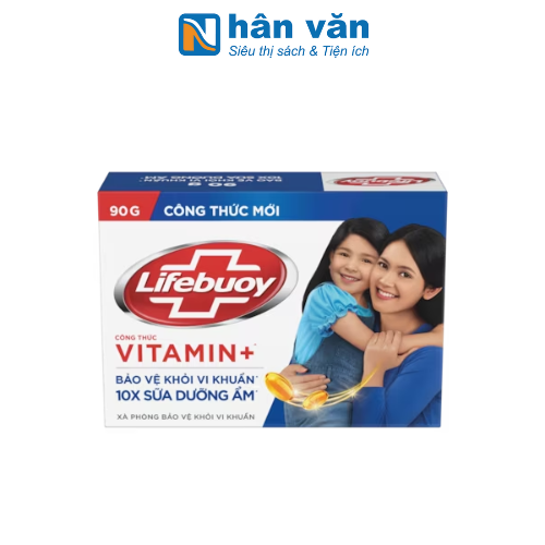  Xà Phòng Lifebuoy Vitamin + Chăm Sóc Da Với Tinh Chất Sữa 90g 